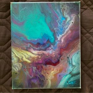 Original acrylic with high gloss finish 8”x10”